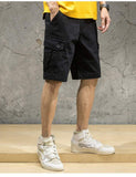 Men's New Summer Sports Shorts Loose Casual Gym Joggers Solid Plain Dyed Fitness Shorts