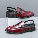Latest Design Pointed Toe Classic Loafers Durable Breathable Summer Men Dress Shoes Sandals