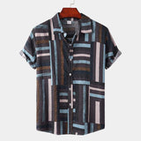 2025 Trendy New Men's Hawaiian Printed Shirts Summer Casual Beach Vacation Loose Tops