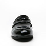 Patent Leather Pointed Toe Semi-slippers White Slip-on Casual Comfortable Penny Half Loafers Shoes