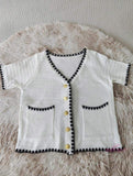 Versatile Tops for Women Casual Popular Women's Clothing Knitted Short Sleeved Tee