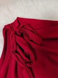 2026 Pure Desire Off-shoulder Design Sense Women's Short Sleeve T-shirt Summer New Slim Lace-up Asymmetrical Top