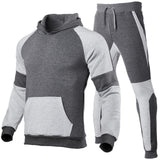 2025 Fashion Unisex Contrast Color Stitched Two-Piece Set, Stylish Sportswear for Outdoor Running