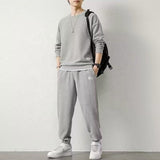 Loose Casual Autumn and Winter Men's Set New Round Neck Men's Sweatshirt Set