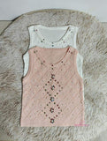 Ice Silk Cropped Top Slim-fit Sleeveless Tops Colorful Women's Tanks Camis
