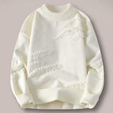 Hot Sale Men Retro Oversized Knit Pullover, Thick Fleece Lined Crew Neck Sweater Fall Winter 2026