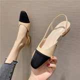 Elegant Slingback Dress Pumps for Women - Fashionable Work Flats with Simple Design