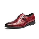 Buckle Strap Loafers Comfortable Fashion Men Casual Formal Shoes Slip on Dress Formal Shoes