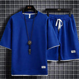 New Design Men's T-shirt and Short Set Classic Loose-fit Men's Casual Sets Fashionable 2-piece Set