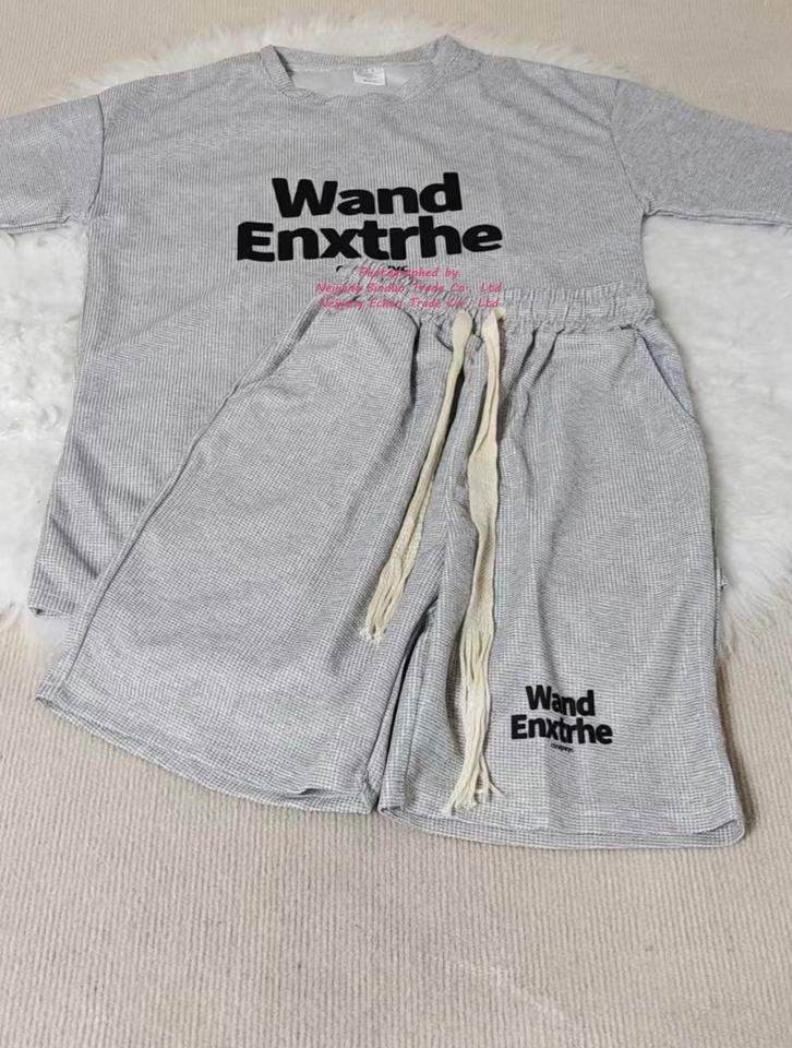 Men's Short-sleeved T-shirt and Shorts Set Summer Trendy Men's Handsome Leisure Sports Suit