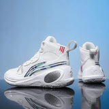 Anti Slip High Top Professional Men Outdoor Sports Sneakers Breathable Blank Mesh Women Basketball Shoes