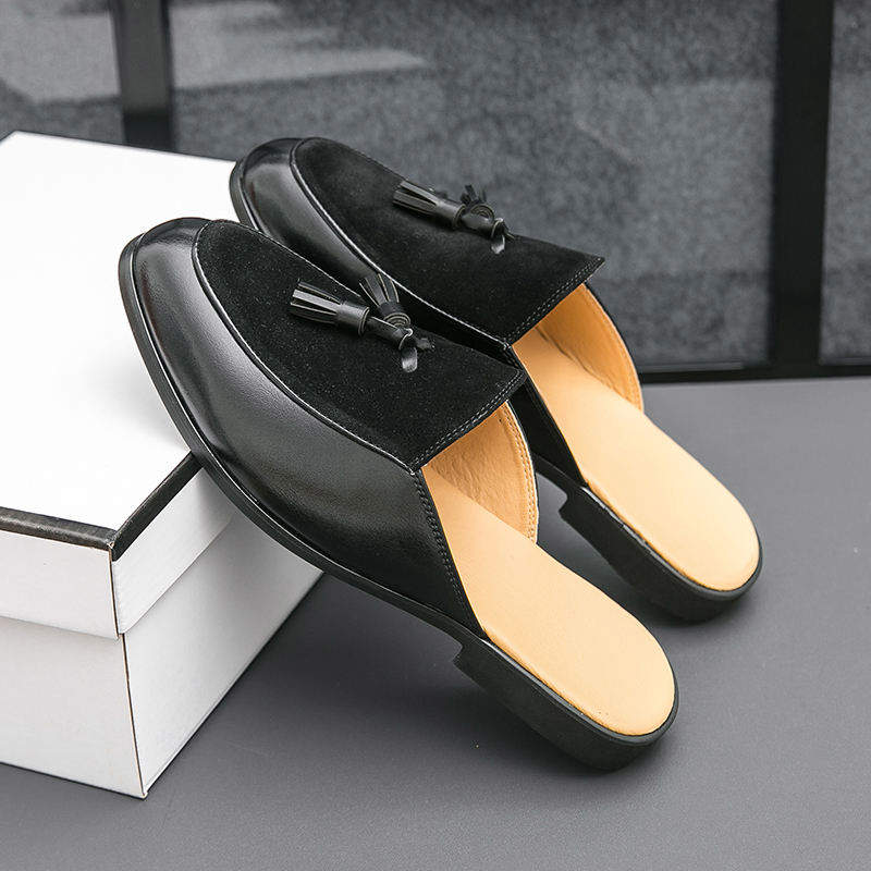 Green Tassel Loafers Half Dress Shoes Classic Good Looking Fashion Summer Casual Shoes for Men