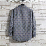 Hot-selling Shirt New Korean Style Men's Plaid Shirt Loose Casual Long Sleeve Loose Top