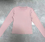 Going Out Fall Fashion Underscrubs Layer Slim Fit Y2K Tops Long Sleeve Shirts Basic Crop Tops