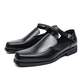 Summer Casual Dress Shoes Classic Design Cool Formal Slip on Comfortable Breathable Sandals Shoes for Men