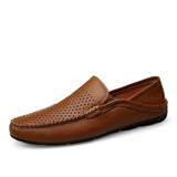 Breathable Handmade Men's Moccasins: Lightweight Genuine Leather Good Quality with Cloud Comfort Tech