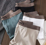 Pure Cotton Boxers Breathable Comfortable Solid Color Boxers Personalized Youth Mid-Waist Men's Shorts