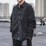 Men's Long-sleeved Top Spring and Autumn Japanese Style Popular Brand Casual Loose All-match Corduroy Shirt