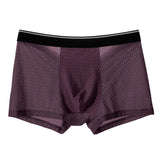 Best Sake Silk Mesh Hole Breathable Soft Stretch Mens Underwear Men's Briefs Boxers