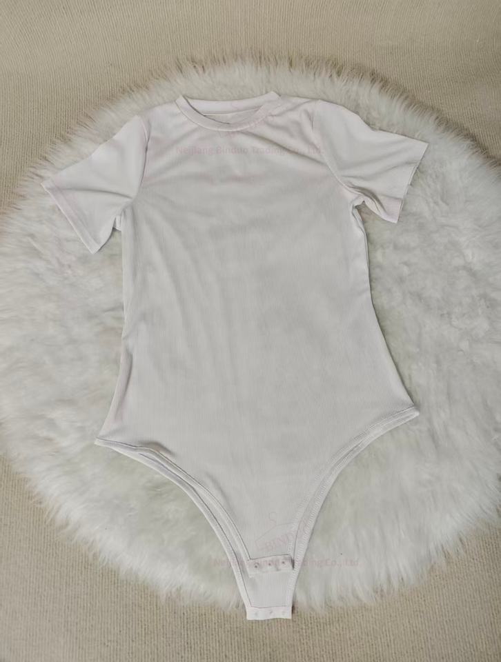 Short-sleeved Bodysuit Top Sexy Ladies Romper Women's Jumpsuit
