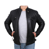 DIAMOND Style Lambskin Leather Jacket