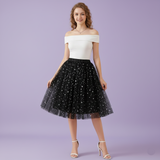 Women's Sheer Tulle Carnival Costume - 3-Layer Voluminous Mini Skirt Festive Performance Outfit Christmas Party Skirt