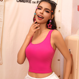 Ribbed Crop Tank for Casual Wear