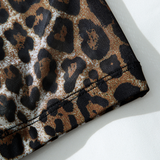 See-Through Leopard Mesh Skirt