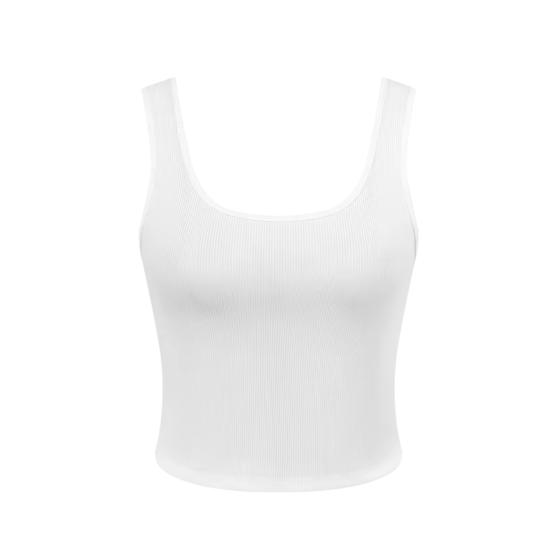 Ribbed Crop Tank for Casual Wear