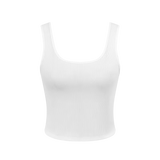 Ribbed Crop Tank for Casual Wear