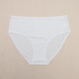 Comfortable Cotton Brief with Picot Trim