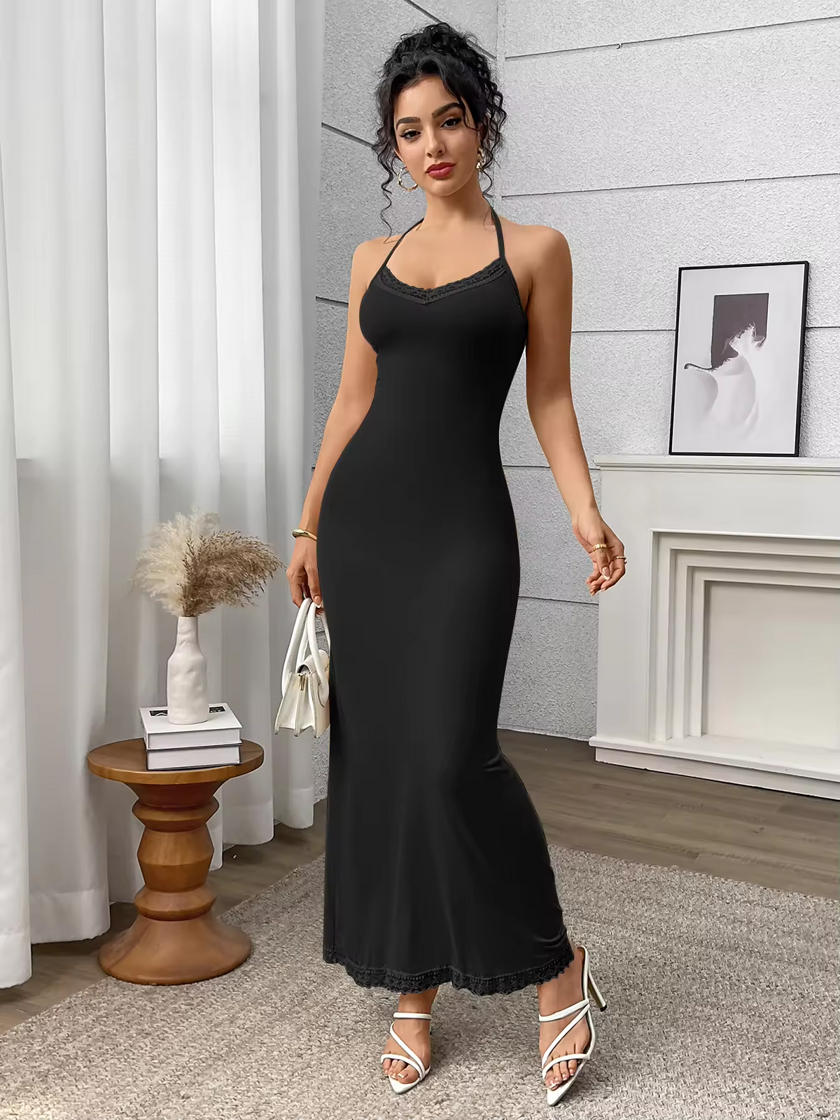 Sleeveless Racerback Style Bodycon Dress