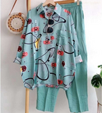 Striped Summer Casual Two-Piece Set