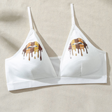 Melting Lips Graphic V-Neck Bralette