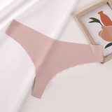 Leopard Print V-Front Seamless Thong