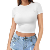 The Essential Slim-Fit Crop Tee