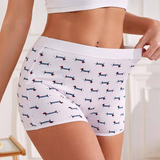 Playful Dachshund Print Shorts
