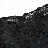 Black Sheer Floral Lace Long-Sleeve Top