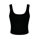 Ribbed Crop Tank for Casual Wear