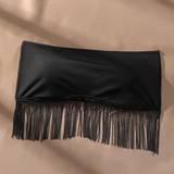 Fringe Hem Bandeau Crop Top