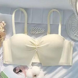 Sweet Pink Lace Ruffle Underwire Bra