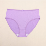 Comfortable Cotton Brief with Picot Trim