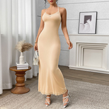 Sleeveless Racerback Style Bodycon Dress