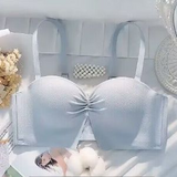 Sweet Pink Lace Ruffle Underwire Bra