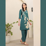 Dusky Wave Cotton Co-ord Set