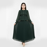 The Emerald Ruffle Maxi Dress