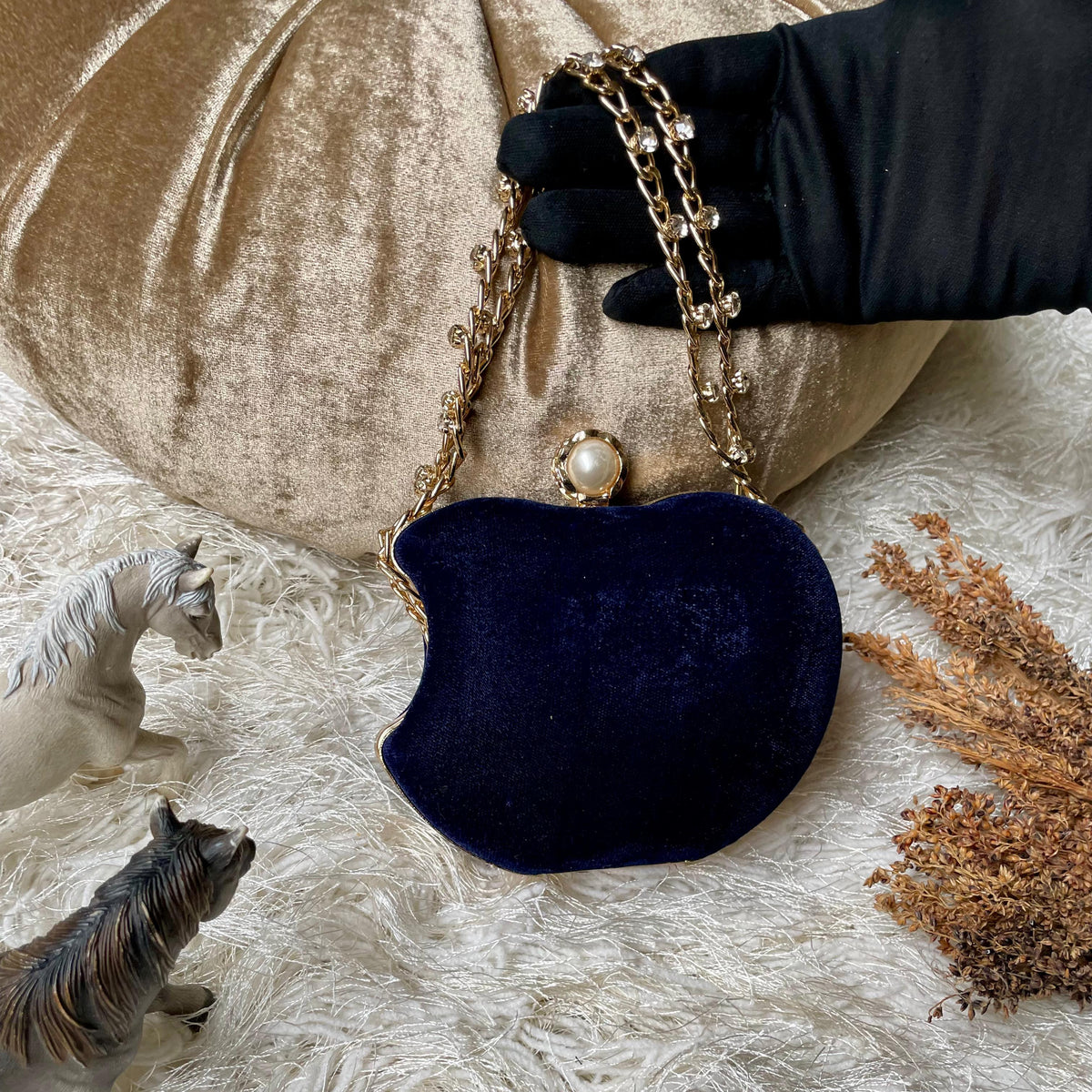 Simple Hand Crafted Apple Shape Clutch