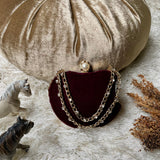 Simple Hand Crafted Apple Shape Clutch