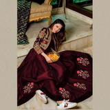 Embroidery Bunch Maxi With Separate Koti 2Pcs