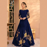 Heavy Embroidery Neck Line, Sleeves & Bottom